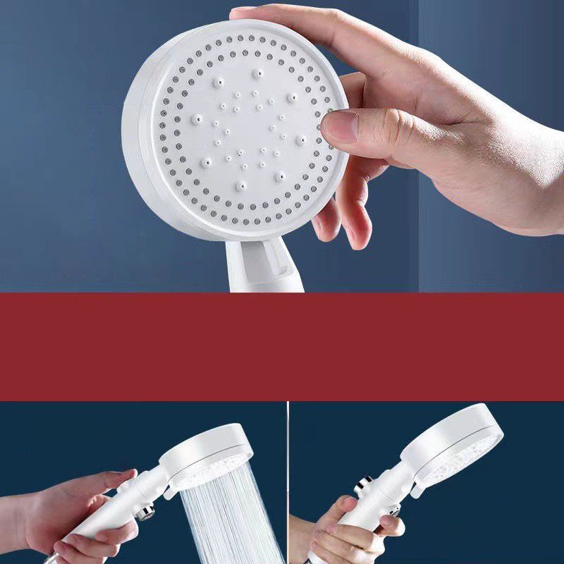 Sandsberg | 5 Sprays Duschkopf Rund Wandmontierter Kunststoff Wandanschluss Halter Handheld Duschkopf