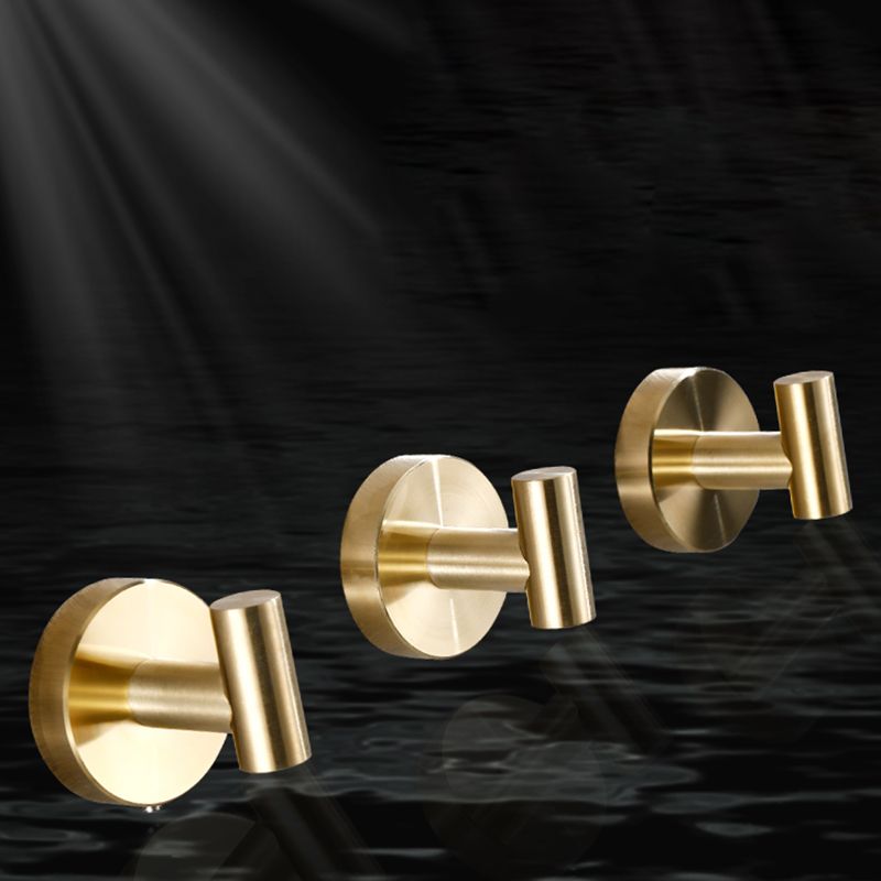 Sandsberg | Modernes Badezimmerzubehör-Set Metall Kleiderhaken in poliertem Chrom/Gold