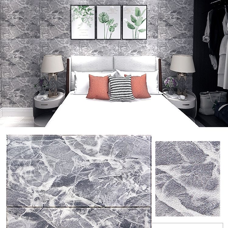 Sandsberg | Modern Pearl Wandschalen PVC Schaum Wandzugangspanel Abziehen und Kleben Wandfliesen