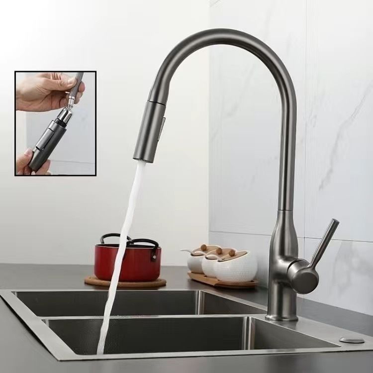 Sandsberg | Moderner Pull-down Wasserfüller Einhand Hochbogen Küchenspülenarmatur
