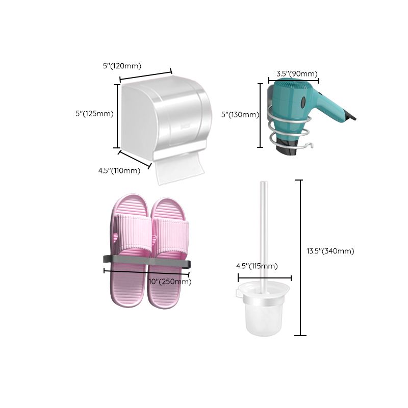 Sandsberg | Modernes Badezimmerzubehör Hardware-Set Weißes Metall Badezimmerzubehör Kit