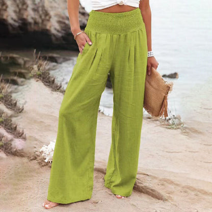 Sandsberg Hose mit Taschen aus einer Leinenmischung