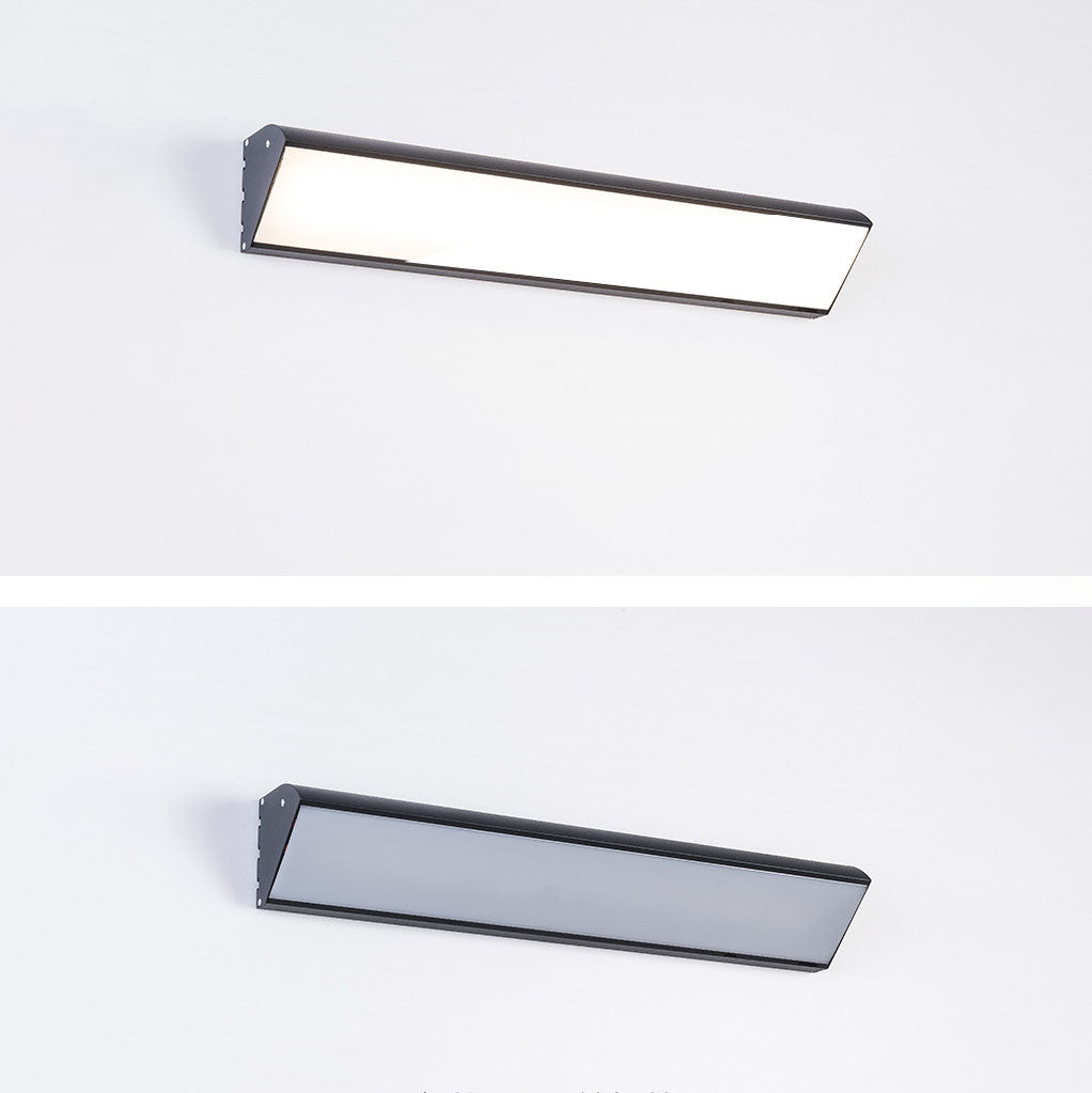 Zeitgenössische industrielle wasserdichte Aluminium rechteckige Rahmen Acryl LED Wandstrahler Lampe für Außenpatio