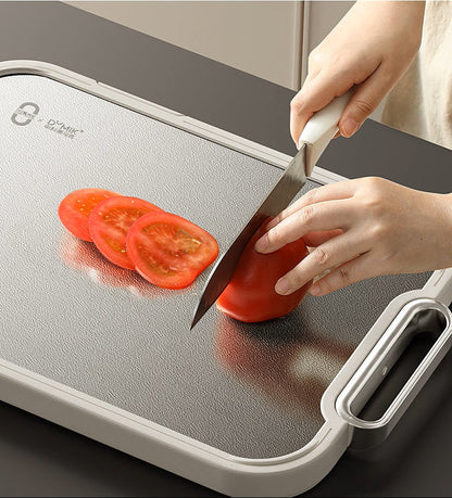 Sandsberg | Reine Titan doppelseitige Schneidebrett - Antibakteriell, Schimmelresistent, Lebensmittelgeeignet Küchen-Essential