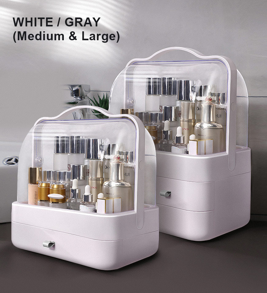 (Nur Geschenk in den USA) Staubdichter Make-up-Organizer mit Schublade