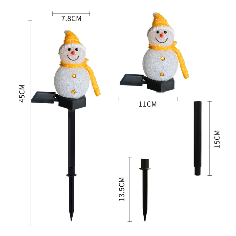 Schneemann Solarleuchte