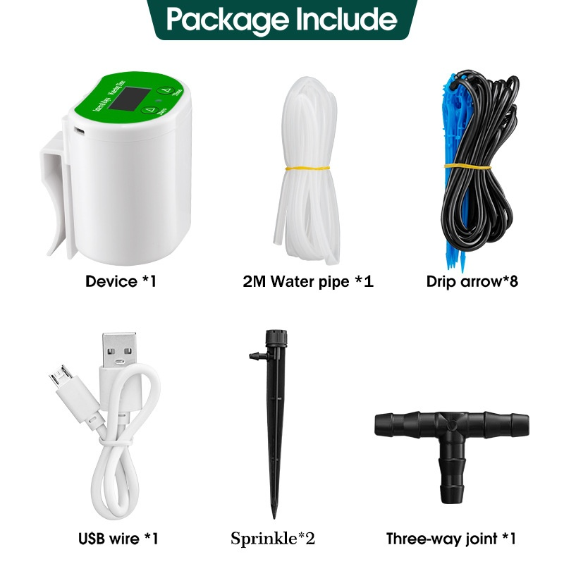 Sandsberg | Automatisches Pflanzenbewässerungssystem mit USB – Effiziente Tropfbewässerung