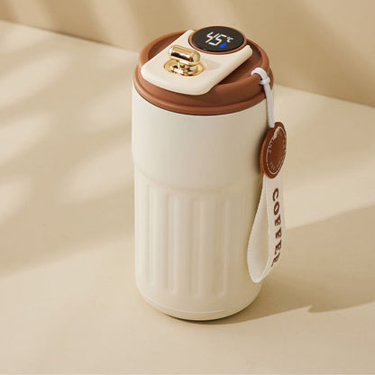 Sandsberg | Edelstahl  Kaffebecher mit LED Temperatur Anzeige 450 ML