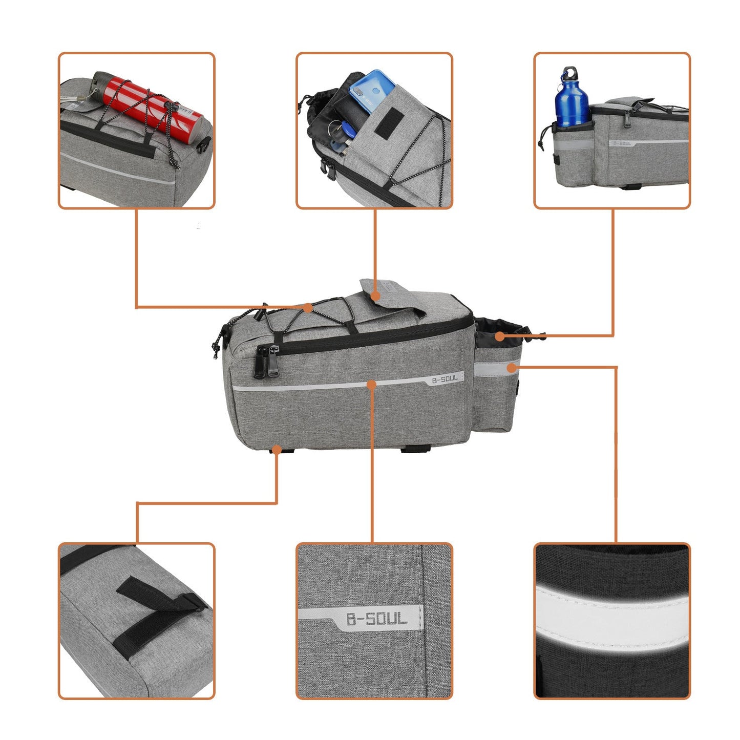 Faltbare Regaltasche für Elektro-Mountainbikes