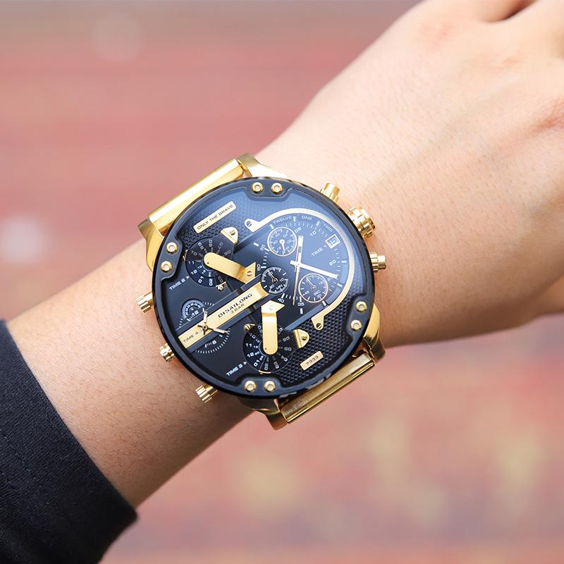 Edelstahl Chronograph Quarz Uhr
