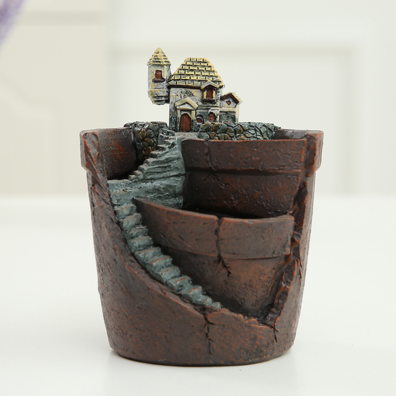 Sandsberg | Sukkulent Dekorationsblumentopf für Mini-Garten – Bonsai Pflanztopf für Mikrolandschaft und Garten