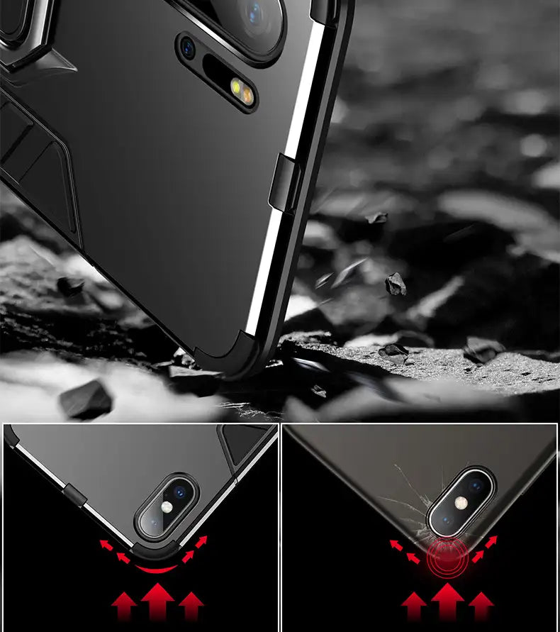 Schutzhülle für Huawei Panzer Design (Drehbarer Ringhalter)