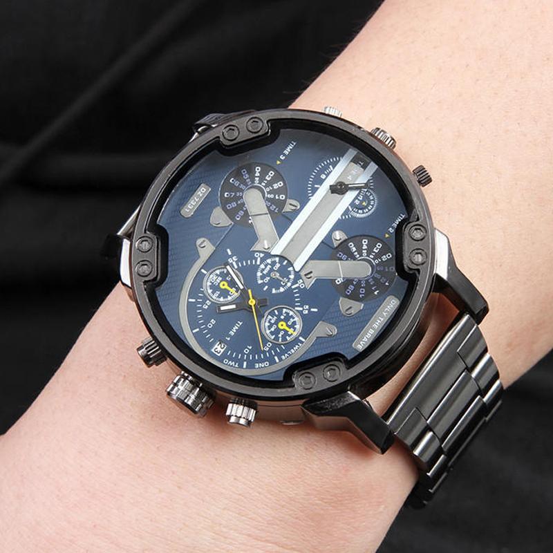 Edelstahl Chronograph Quarz Uhr