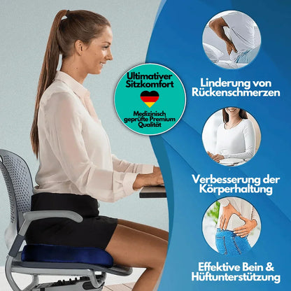Sandsberg | Ergonomisches 4D Komfort Sitzkissen mit Orthopädischer Unterstützung