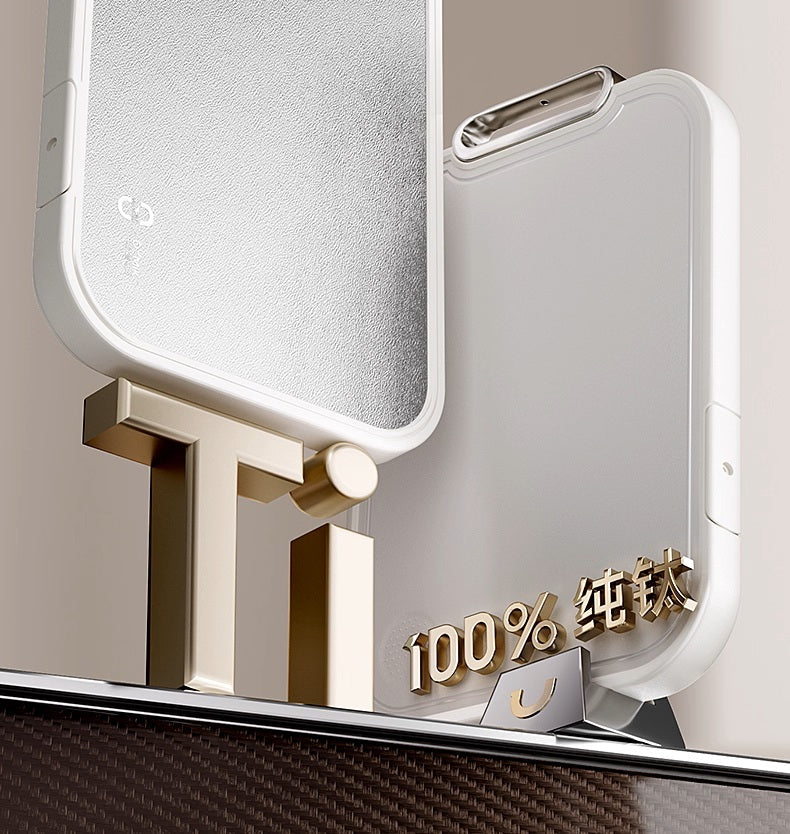 Sandsberg | Reine Titan doppelseitige Schneidebrett - Antibakteriell, Schimmelresistent, Lebensmittelgeeignet Küchen-Essential