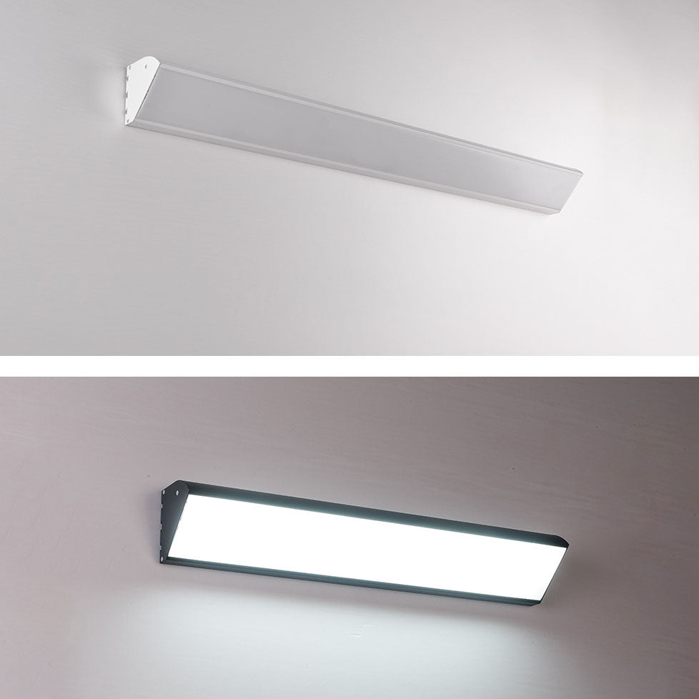 Zeitgenössische industrielle wasserdichte Aluminium rechteckige Rahmen Acryl LED Wandstrahler Lampe für Außenpatio