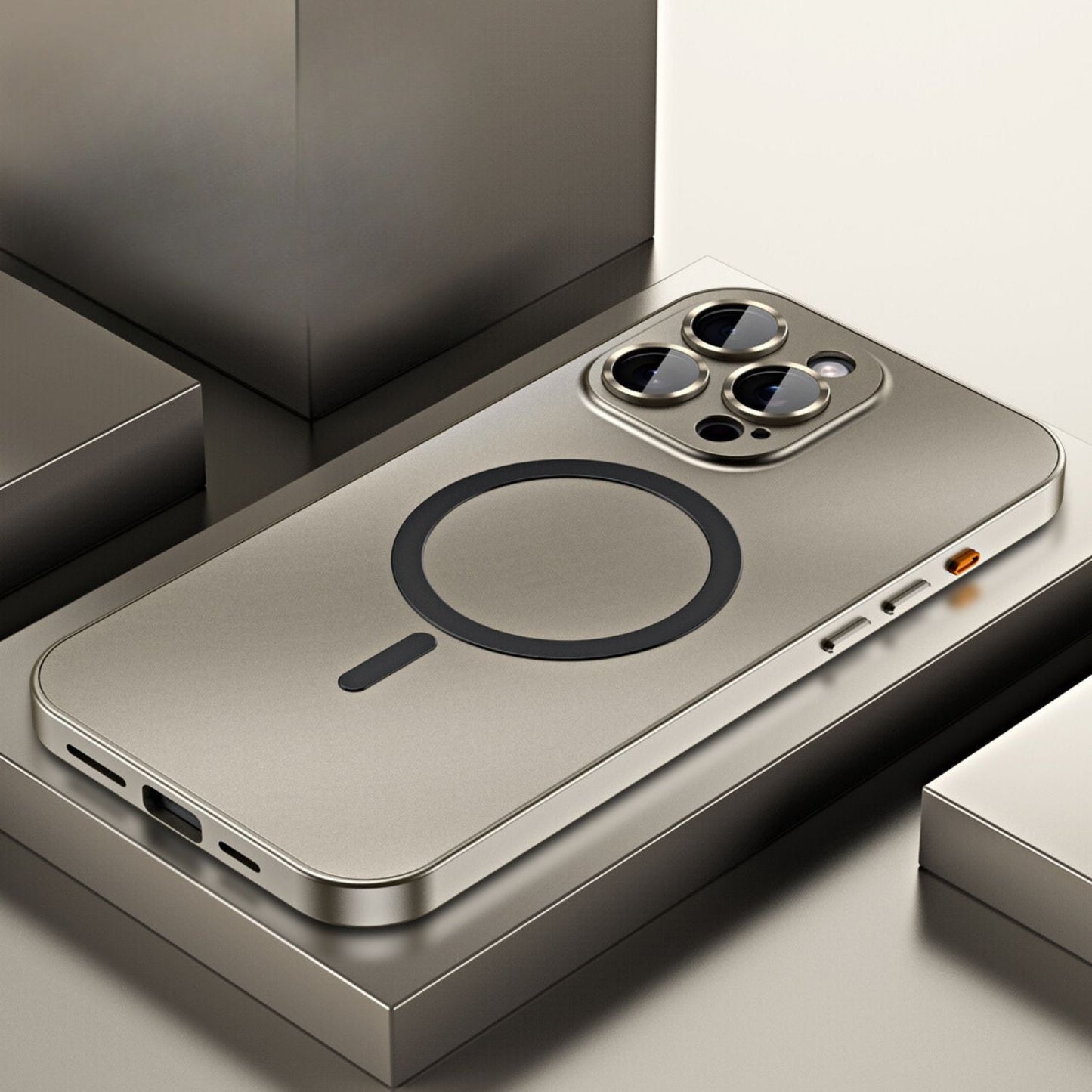 Sandsberg | Magnetische Metallschale für iPhone – Robuster Schutz mit elegantem Design und MagSafe-Kompatibilität