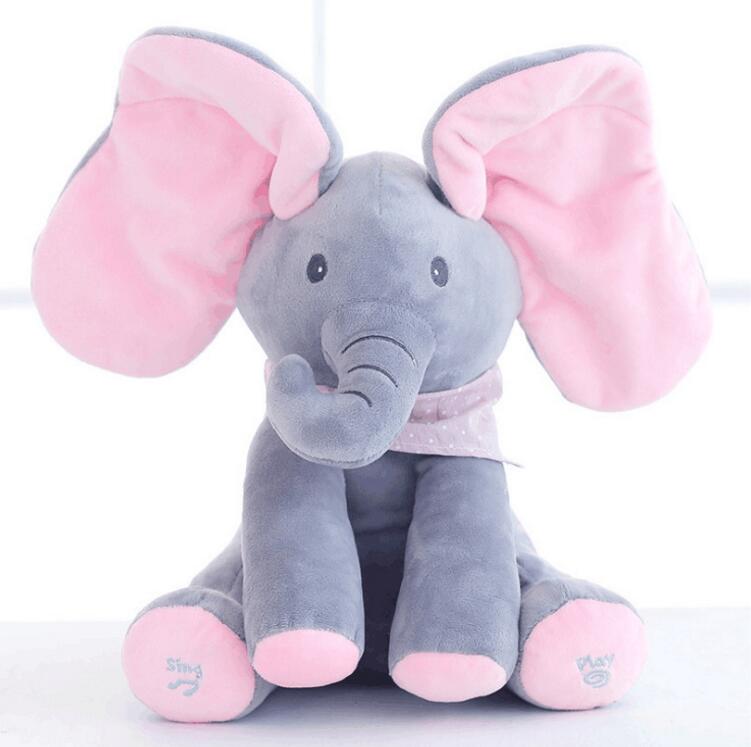 Interaktives Plüschspielzeug „Peek-A-Boo“ – Elefant