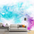 Sandsberg | Blauwe Artistry Behang Muurschildering Hele Tie Dye Wanddecoratie voor Slaapkamer, Aangepaste Maat
