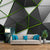 Zeitgenössische Origami Tapete Mural Grau 3D Geometrie Wandkunst für Jungen Schlafzimmer