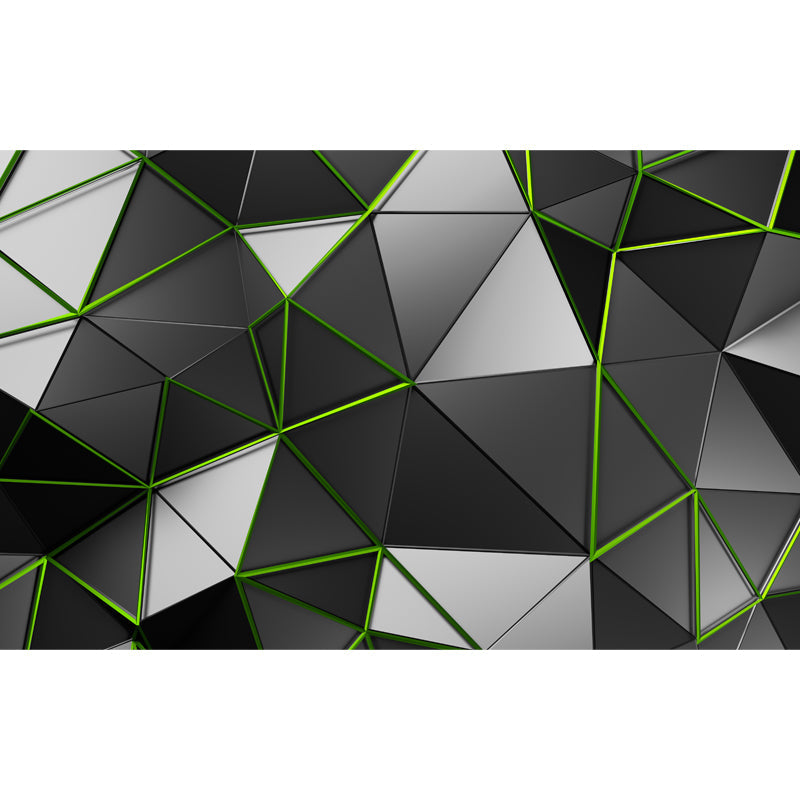 Zeitgenössische Origami Tapete Mural Grau 3D Geometrie Wandkunst für Jungen Schlafzimmer