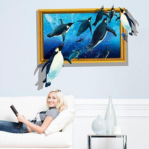 Sandsberg | Speelse 3D Dieren Wandstickers - Leuke en Verwijderbare Woondecoratie
