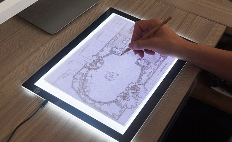 Sandsberg | Ultra-dünne tragbare Kopierstation mit LED, ideal für 2D-Animation, Kalligraphie, Skizzieren & Zeichnen