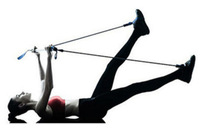 Sandsberg | 8-in-1 tragbares Pilates-Bar-Set mit Widerstandsband, Fußschlaufe, ideal für das Ganzkörper-Workout zu Hause, im Fitnessstudio, Gewichtheben