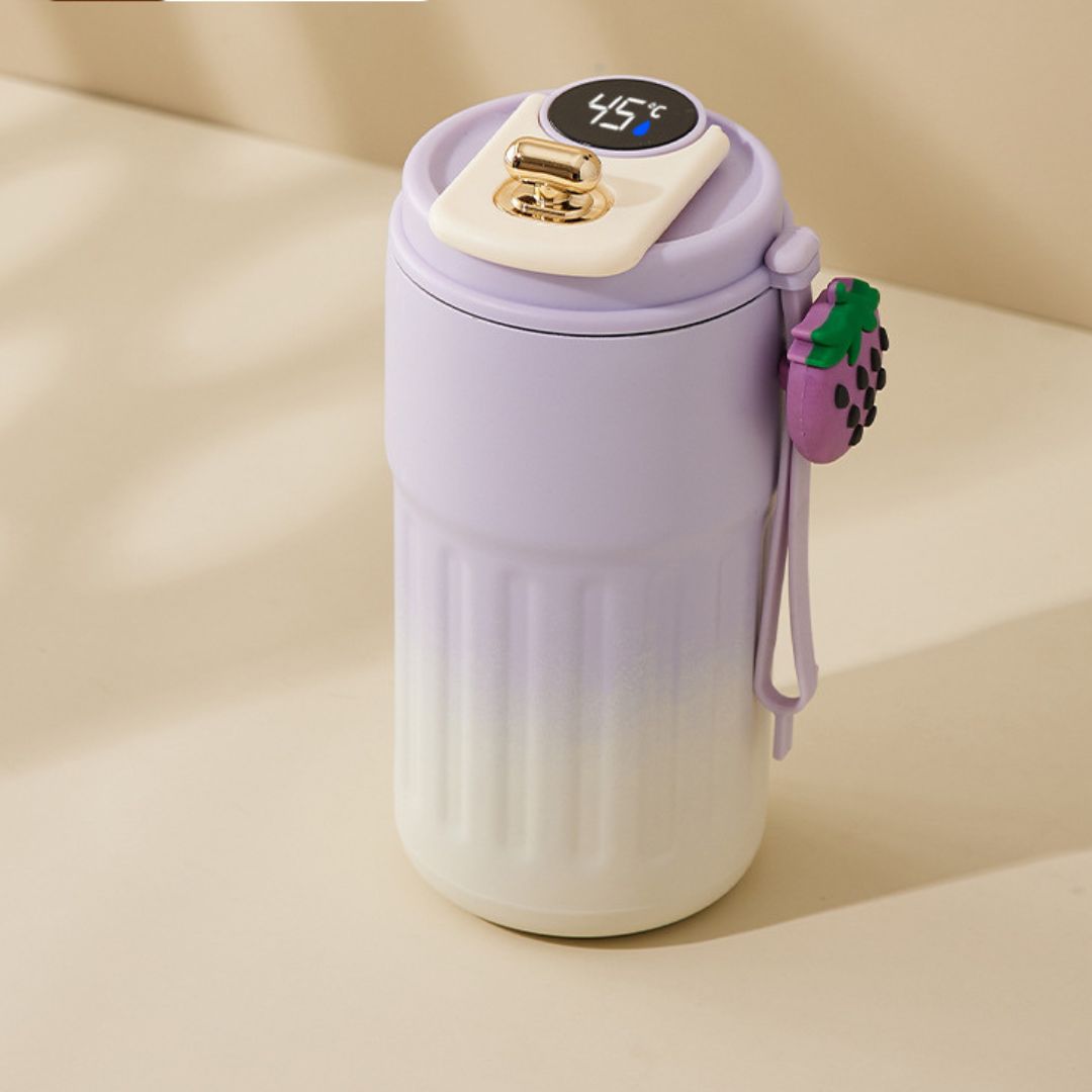 Sandsberg | Edelstahl  Kaffebecher mit LED Temperatur Anzeige 450 ML