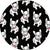 Schwarzer Kinderzimmerteppich Kinder Tier Hundemuster Teppich Polyester Rutschsicherer Rücken Teppich