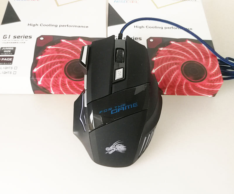 Maus-Gaming 7-Tasten-USB-LED