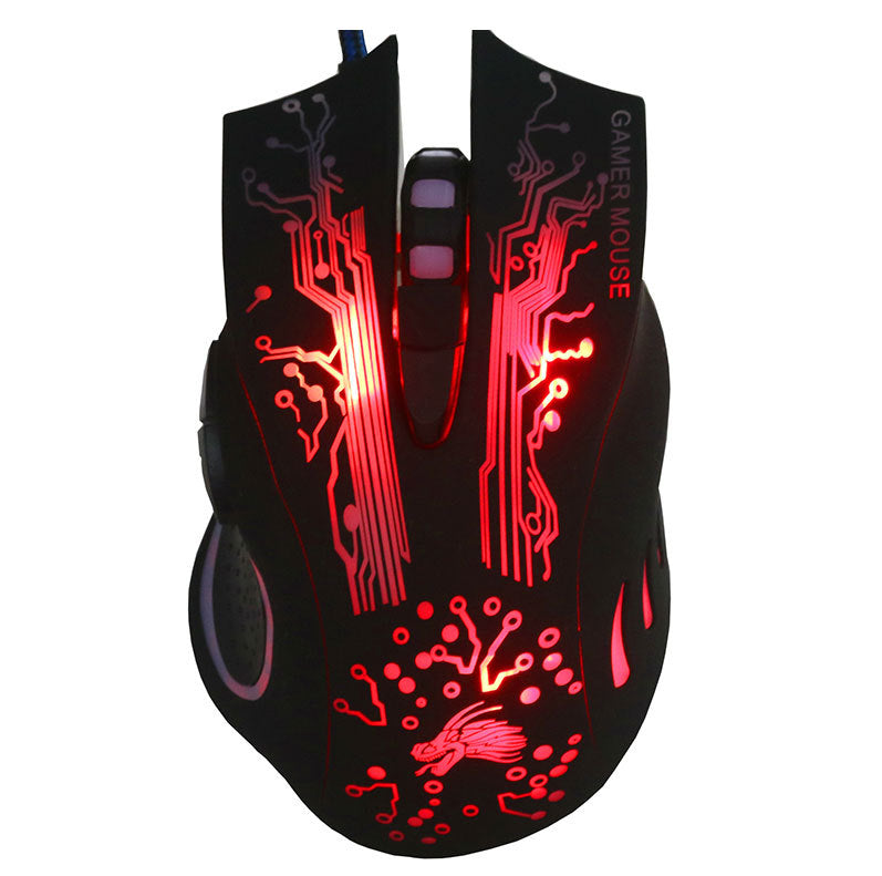 Maus-Gaming 7-Tasten-USB-LED