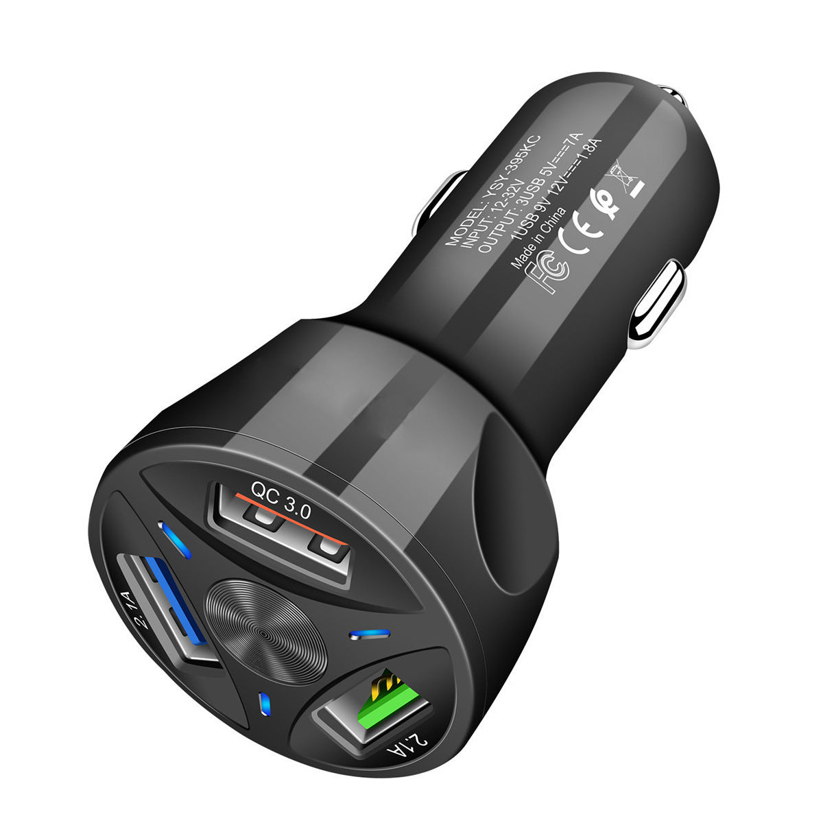 Schnellladegerät fürs Auto One for Four Handy-Ladegerät fürs Auto