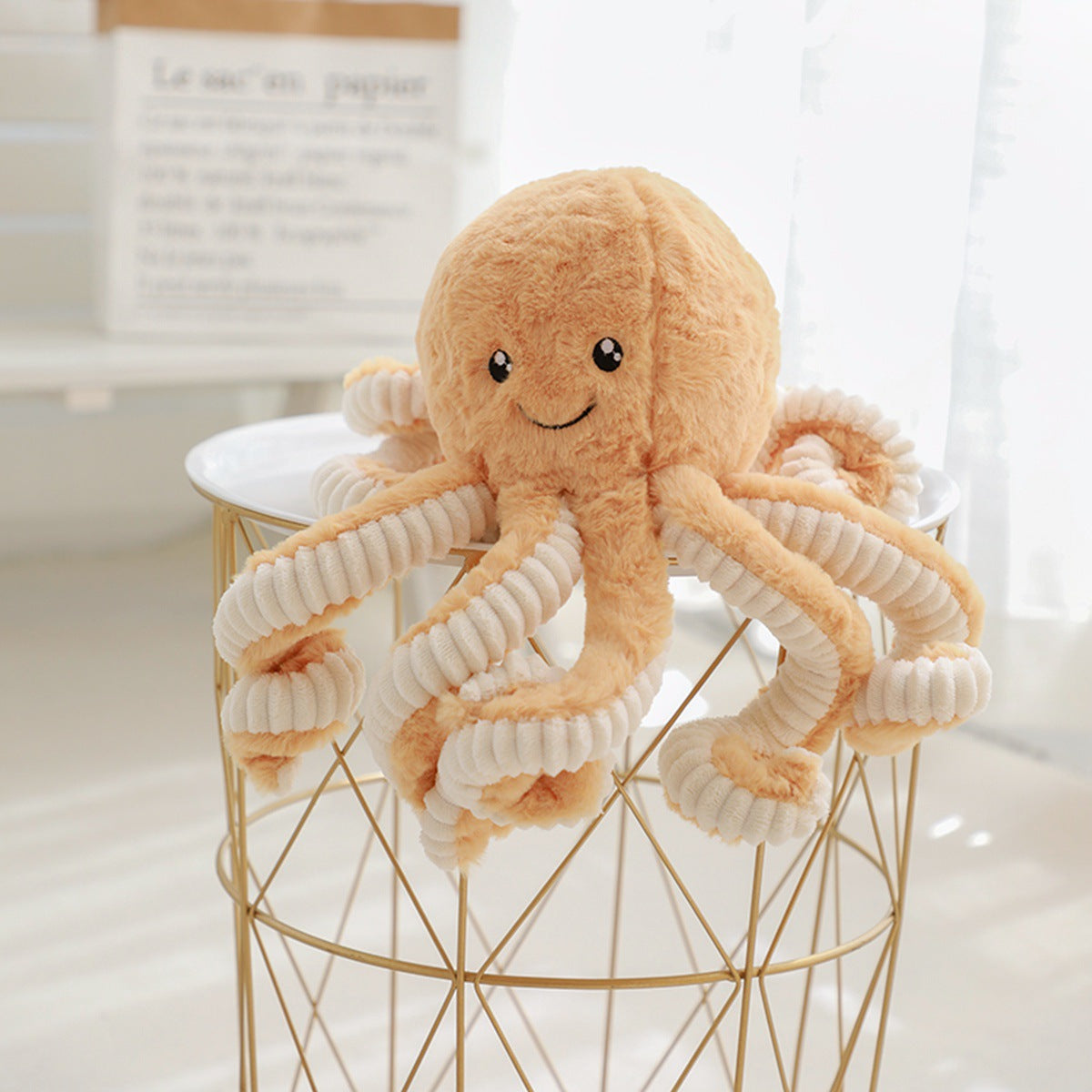 Lieblicher Simulations-Oktopus-Anhänger Plüschspielzeug Weiches Tier Wohnaccessoires Süße Puppen Kinder Geschenke