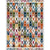 Südwestliches Wohnzimmerteppich Bunt Geometrisches Diamantmuster Teppich Polyester Maschinenwaschbarer Bereichsteppich