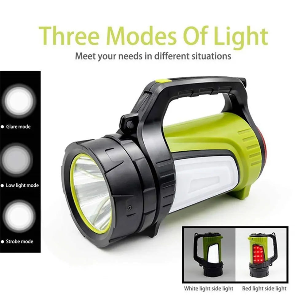 Sandsberg | LED Doppelseiten Taschenlampe – Wasserdichte Arbeitslampe für Outdoor und Notfälle