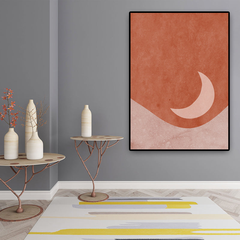 Sandsberg | Scandinavische Landschappen Wanddecoratie Afdruk Bruin Textured Wikkeldoek voor Slaapkamer