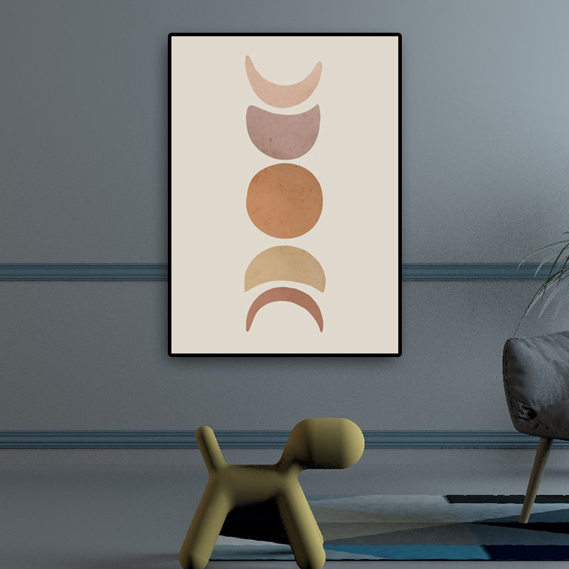 Sandsberg | Scandinavische Landschappen Wanddecoratie Afdruk Bruin Textured Wikkeldoek voor Slaapkamer