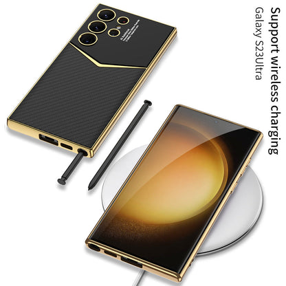 Sandsberg Handyhülle aus Leder für Samsung Galaxy S23 Ultra