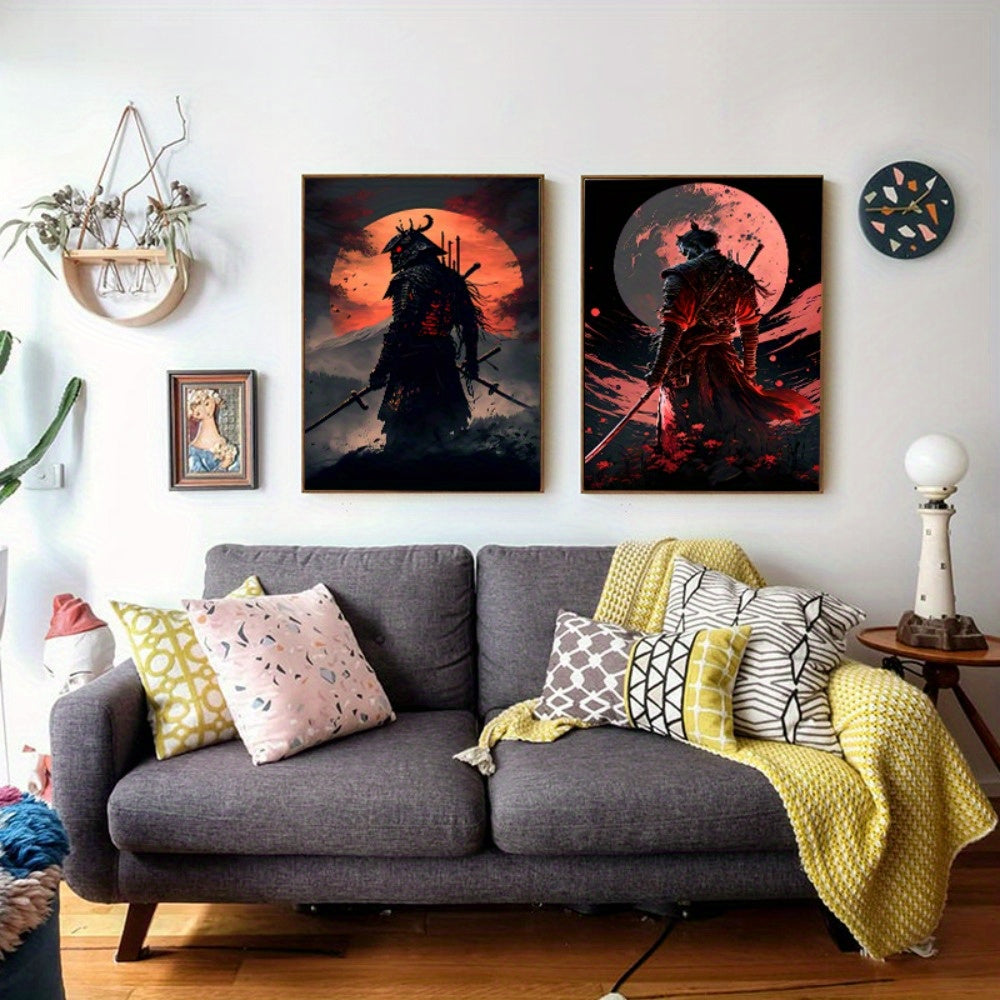 Sandsberg | BlossomBlade - Samurai-Leinwandkunst mit Kirschblüten