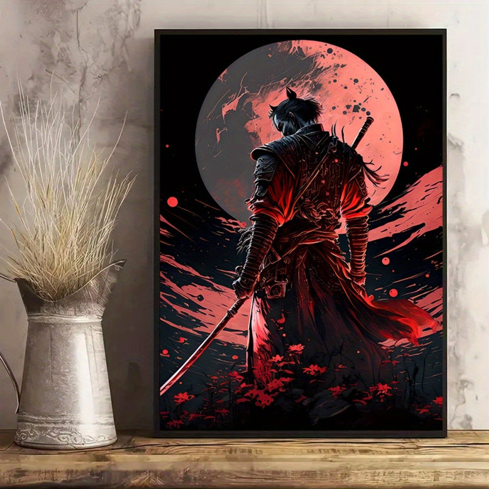 Sandsberg | BlossomBlade - Samurai-Leinwandkunst mit Kirschblüten