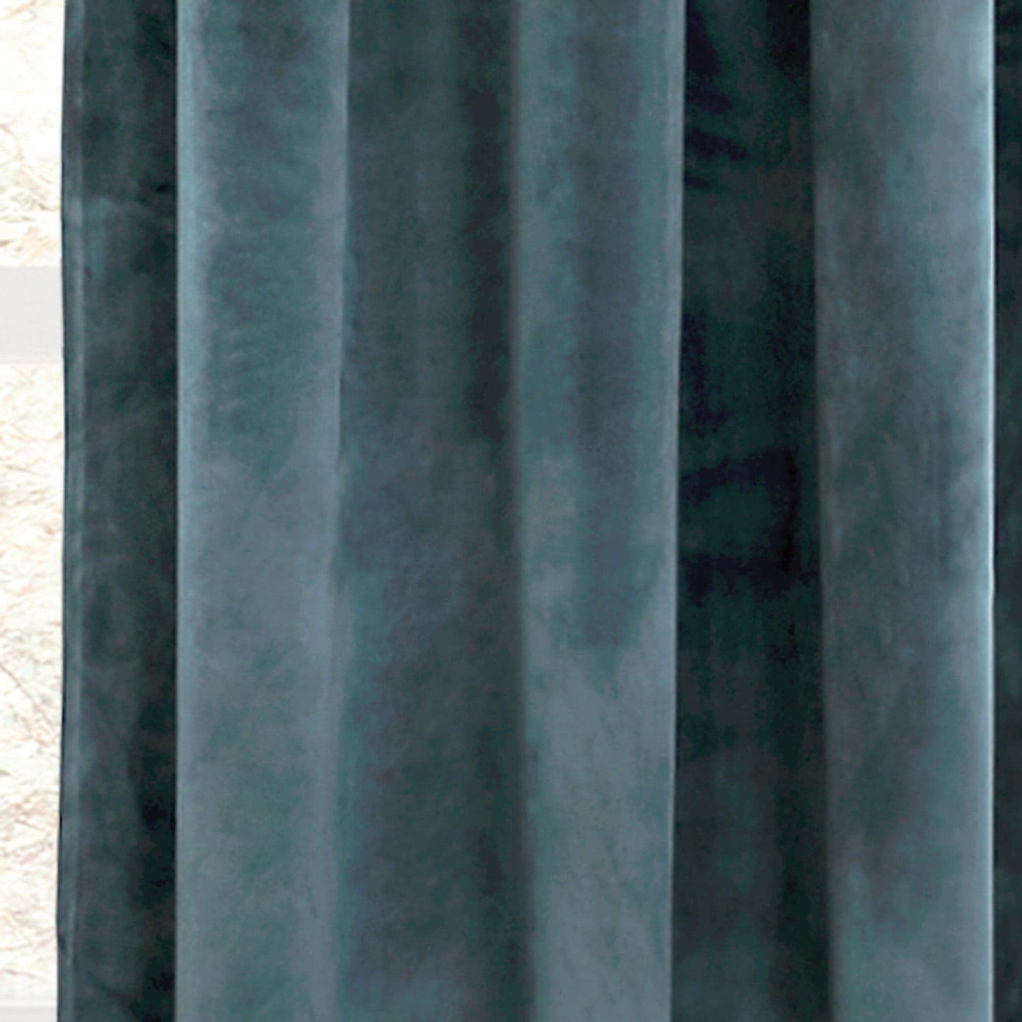 Prima Velvet Solid Back Tab Rod Pocket Lichtfilterndes Fenster Vorhangpaneel Set