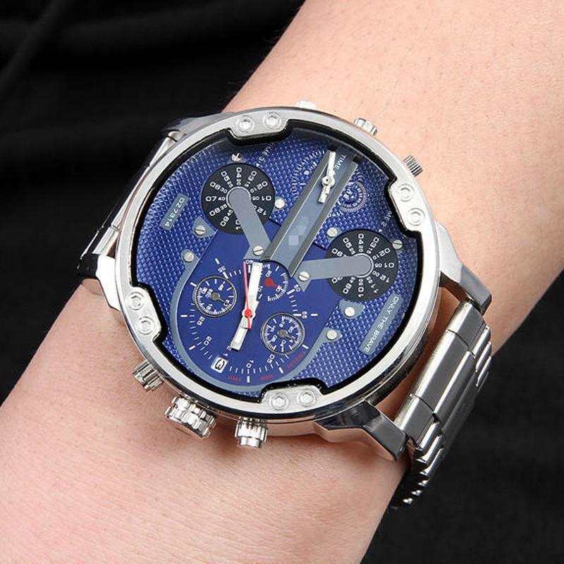 Edelstahl Chronograph Quarz Uhr