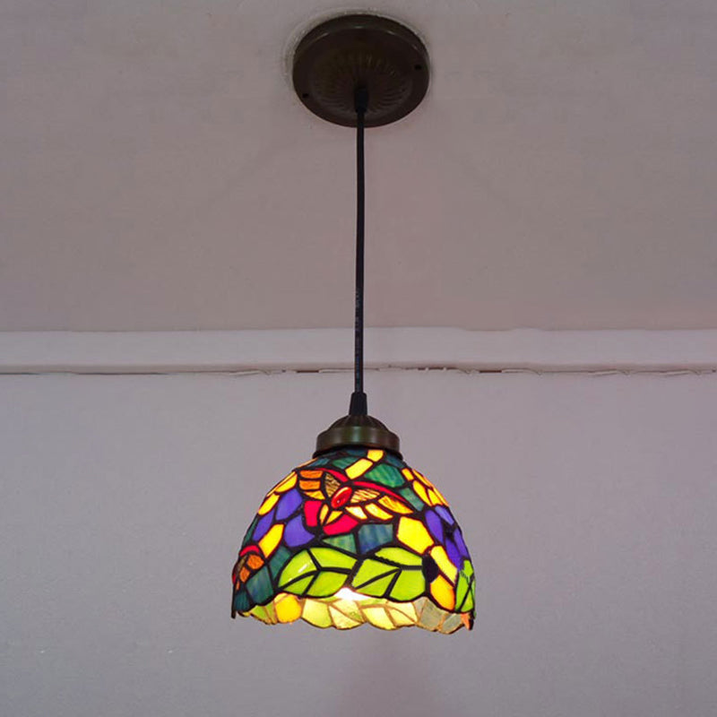 Esszimmer Beleuchtung Fixtures Tiffany, Buntglas Libelle Decken Pendelleuchte