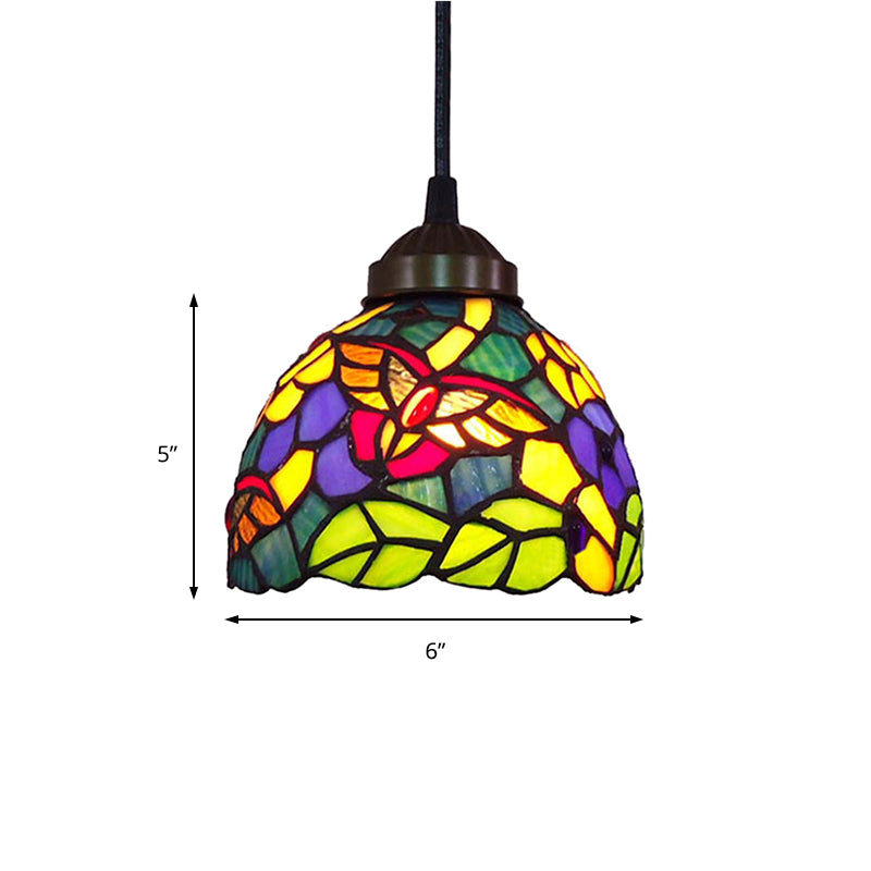 Esszimmer Beleuchtung Fixtures Tiffany, Buntglas Libelle Decken Pendelleuchte