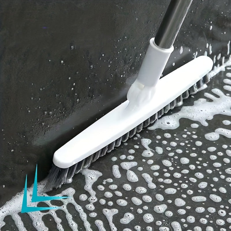 Badezimmer Bodenbürste – 88,5 cm rotierende Reinigungsbürste mit harten Borsten für die Reinigung von Badewanne und Fliesen, langer Griff für einfache Handhabung