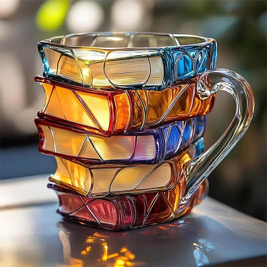 Sandsberg | NovelMug | 3D handgemalte Buch-Tasse – einzigartige literarische Kaffeetasse für Bücherliebhaber