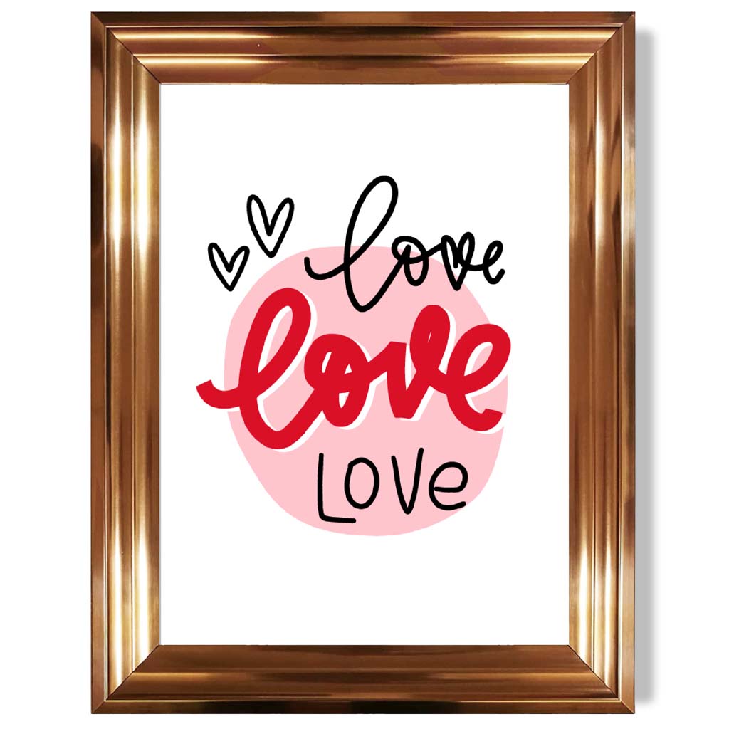 Circle of Love Gerahmter Kunstdruck