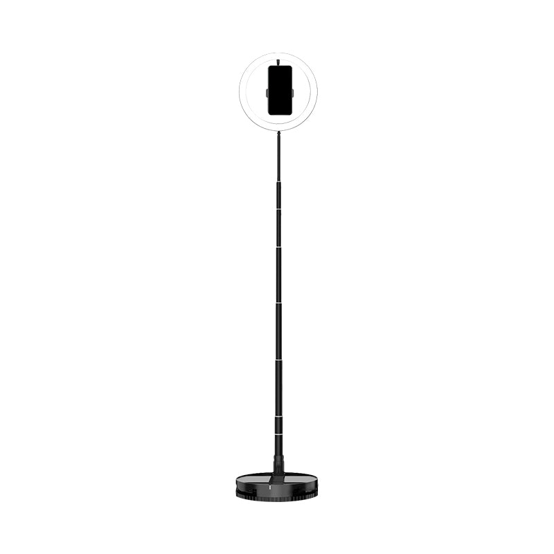 Schwarzer Rundspiegel Beleuchtung Modernist Metallisch LED Dimmbar Füll Flush Licht