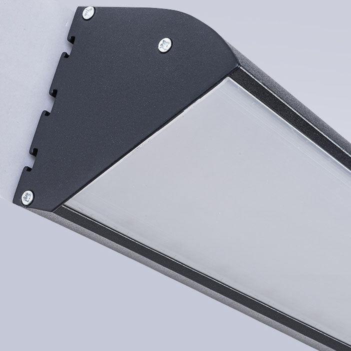 Zeitgenössische industrielle wasserdichte Aluminium rechteckige Rahmen Acryl LED Wandstrahler Lampe für Außenpatio